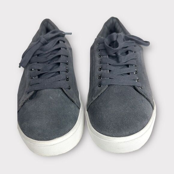 Brooks Brothers Red Fleece Gray Leather Suede  Lace Up Sneakers size 11 - Picture 9 of 13